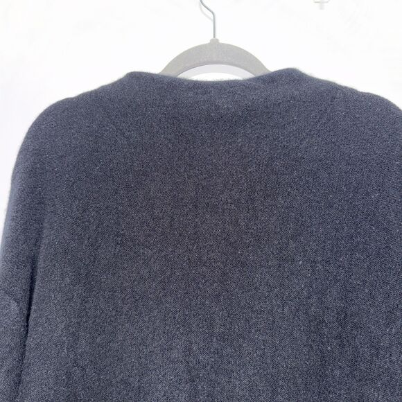 Vince Sweater Women's S Plush Cashmere Funnel Neck Black Oversized Boxy - Picture 5 of 7